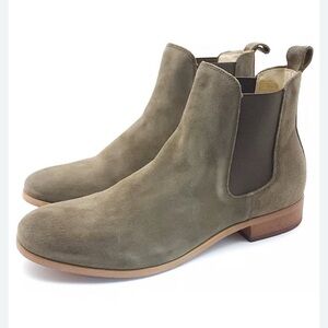 Shoe The Bear Men’s DEV CHELSEA BOOT Green Suede Slip On‎ Boots EU Size 45 EUC